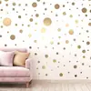 Adesivos de Parede Coloridos Irregulares Estilo Novo para Sala de Estar e Quarto, Adesivos Autoadesivos de Bolinhas Coloridas Cartoon para Quarto de Crianças