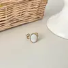 Anillo de Acero de Titanio de Nuevo Estilo Transfronterizo que no se decolora para Mujer, Anillo Abierto Retro Francés de Mariposa y Abeja Dorada