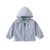 Jaqueta com Capuz para Proteção Solar para Meninos e Meninas, Roupa de Verão Leve e Respirável para Crianças para Proteção Solar ao Ar Livre