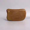 Tabla Gua Sha de Sándalo Verde para Uso en Todo el Cuerpo, Herramienta de Masaje de Meridianos, Masajeador Facial de Sándalo Dorado, Artesanías de Madera Espesada al por Mayor