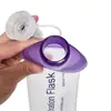 Nuevo Producto Bolsa de Agua Portátil Plegable Deportes al Aire Libre Ciclismo Boquilla de Silicona Botella de Agua 250 ml/500 ml Morado Suave Agua