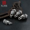 Plata de Ley 925 Accesorios Pixiu Hechos a Mano DIY Cuentas Separadas Pixiu Pulsera de Cuerda Roja Retro Accesorios de Joyería con Cuentas Materiales