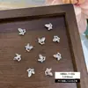 Accesorios para Uñas con Circonita Brillante, Moño, Corazón, Estrella Radiante, Flor de Cinco Pétalos, Productos Terminados Hechos a Mano, Decoraciones para Uñas con Pedrería Apilada