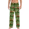 Pantalones de pijama de algodón imitación con estampado 3D, europeos y americanos, transfronterizos, casuales para el hogar, para hombre y mujer, con cordón, bolsillo lateral con solapa, pantalones para el hogar, pantalones