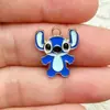 Mini Stitch de Dibujos Animados DIY Accesorios para Joyería de Gota de Aceite Colgante de Aleación Llavero Pendientes Collar Pulsera Colgante