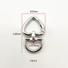 En Stock Hebilla de Resorte en Forma de Corazón de Aleación de Zinc Anillo de Resorte Giratorio en Forma de Corazón Accesorios de Ferretería para Bolsas de Cola Llavero Chapado
