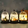 Lanterna de Abóbora de Halloween Transfronteiriça Abajur Pequeno Luz de Vela Digital LED Gancho Tipo Luz Noturna Presente de Halloween Natal