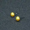 Brincos de Pérola de Água Doce Naturais Joias Agulha de Prata S925 Piercing na Orelha Simples Leve Luxo Estilo Nicho Brincos Versáteis