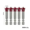 Yun Bei comercio electrónico anillo magnético PH2 cruz cabeza multicolor 65/50mm destornillador eléctrico cabeza magnética color cabeza de anillo magnético