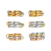 Europa y Estados Unidos anillo apilable de moda anillo anillo anillo entrelazado diseño personalizado anillo de temperamento no se decolora joyería de acero inoxidable