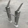 Aço Inoxidável 304 Coluna Escada de Engenharia Corrimão Guarda-corpo Varanda Tubo Plano Coluna de Vidro de Aço Inoxidável Borda Faca