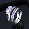 Anel duplo de diamante da moda europeia e americana transfronteiriço anel metálico de cobre puro atmosférico joia anel de casal com temperamento geométrico