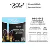 Fábrica atacado folk guitarra revestida cordas guitarra elétrica fósforo bronze cordas duráveis embalagem independente compra direta