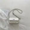 Bolso acolchado con cadena estilo coreano para mujer, nuevo modelo 2026, bolso cuadrado pequeño simple, versátil para llevar al hombro y cruzado