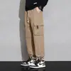 Pantalones Cargo Casuales para Hombre con Corte Delgado, Múltiples Bolsillos, Pantalones Harem, Moda de Primavera y Otoño, Pantalones Jogger Sueltos Casuales de Moda