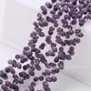Suministro directo de fábrica Material para joyería DIY accesorios estilo étnico cristal cuentas sueltas 5 * 8 mm tallado tridimensional agujero horizontal gota de agua