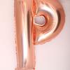 Globo de película de aluminio con letras de oro rosa de 40 pulgadas, globo de letras de oro rosa, decoración para fiestas, globo grande de papel de aluminio