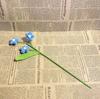 Flor de pompom trançada à mão Acabada Novo buquê de flor de ameixa Presente para o Dia das Mães Dia dos Professores buquê de simulação flor de crochê de lã