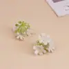 Flor artificial flor de begonia cabeza de flor diy flor hecha a mano tocado para el cabello pasador de pelo floral decorativo simple fresco flor de seda cabeza de flor pequeña