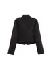¡Orden de exportación! 2026 nueva ropa de mujer transfronteriza europea y americana, chaqueta corta de encaje con botones y empalme estilo chino
