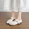 Zapatos Mary Jane calados estilo francés para mujer, nuevos zapatos planos de ballet de verano 2026, zapatos de vestir frescos transpirables y cómodos
