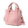 Bolso de lona nuevo de estilo japonés muy elegante, moderno y sencillo, bolso tote de gran capacidad, adecuado para el uso diario, bolsa para el almuerzo multiusos para mujer