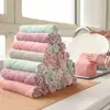 Pano de Lavar Louça Absorvente Doméstico Pano de Limpeza de Cozinha Toalha Pacote com 10 Espessado Sem Fiapos Pano de Limpeza Toalha de Mão
