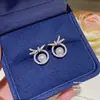 Pendientes de Moda de Aguja de Plata 925 con Cubos de Perla de Venta Caliente Pendientes Dulces de Nicho de Gama Alta Pendientes de Diseño Exquisito