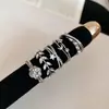 Juego de Anillos con Flores de Zirconia Estilo Francés y Perlas, Diseño Abierto, Lujo Ligero, Sensación de Alta Gama, Anillo para Dedo Índice, Diseño Único, Anillo de Nicho para Mujer