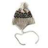 Gato Hermano Lindo Peluche Bola Sombrero Envolvente de Cabeza Grande Invierno para Mujer Romboidal Atado Protección para las Orejas Cálido Gorro de Lana