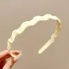 Diadema ondulada invisible sin costuras de corona alta para mujer, adecuada para uso diario, diadema que no aprieta, pinza para el pelo para lavarse la cara, accesorio para el pelo