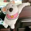 Porta-Lenços para Carro Criativo Fofo Pet Pendurado Caixa de Lenços para Carro Urso de Pelúcia Cartoon Porta-Lenços para Banco Traseiro do Carro