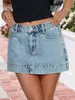 Comercio exterior transfronterizo Amazon despacho europeo y americano falda corta de mezclilla suelta casual vintage lavada en azul para verano y otoño
