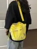 2026 Nuevo Bolso de Hombro Casual, Bolso Cubo Plegado Multicolor de Nylon, Bolso Cruzado Deportivo