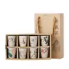 Nueva taza de té de cerámica celadón estilo chino, taza de té antiquemaduras para té kung fu, adecuada para agasajar invitados y ceremonias de té de oficina
