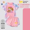 Traje de Baño Anime de Dibujos Animados para Niñas de Manga Corta con Shorts Falda Dividida para Niños Traje de Baño de Secado Rápido Traje de Baño Protector Solar para Bebé