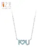Elegante Collar con Colgante de Corazón y Letras "I Love U" de Plata de Ley 925 Vintage para Mujer, Regalo de Lujo Ligero para el Día de la Madre
