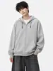 Chaqueta de Otoño para Hombre 260g Cárdigan Pesado 26 Nueva Versátil Casual Holgada Sudadera con Capucha Sudadera con Capucha para Hombre