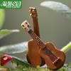 Cálido e adornos de musgo de jardín micro paisaje mini simulación guitarra diy decoración adornos