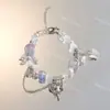 2025 Nuevo Estilo Dulce Femenino Pulsera Rosa Estilo Chino al por Mayor Rosa Flor de Cerezo Espíritu Exquisito Regalo para Mejor Amiga y Novia Pulsera