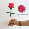 Direto do fabricante: Palitos torcidos de rosa e hibisco, flores acabadas em várias cores, buquês de presente para Dia dos Namorados e aniversários para namorada