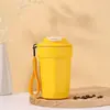 Nuevo Modelo de Taza Térmica de Acero Inoxidable 316 con Correa para Llevar, Taza Portátil para Refresco y Café, Elegante Taza de Viaje para Coche