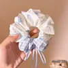 Goma para el Cabello Dulce y Versátil para Niñas, Estilo Coreano, Estilo Perezoso, Tamaño Extra Grande, Adecuada para Cabello Grueso, Banda Elástica de Alta Elasticidad para Peinados de Moño