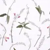 Um buquê de flores secas roxas, materiais de flores prensadas para DIY, flores reais para pintura com adesivos infantis, decoração DIY para porta-retratos, materiais de flores secas