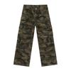 MTLCLOTHES Calça Camuflada Casual Reta Masculina de Quatro Estações Novo Design Vintage com Múltiplos Bolsos e Pontos