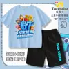 Juego Transfronterizo Robar un Cerebrito No. 67 Conjunto de Camiseta de Manga Corta y Shorts con Rompecabezas para Niños