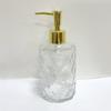 Botella de Desinfectante de Manos Romboidal Personalizada Botella de Jabón de Vidrio Colorido Tipo Push Champú Casero Gel de Ducha Botella Vacía Reenvasada