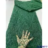 Vestido Francês Lantejoulas Bordado Bolha Vestido de Casamento Tecido Renda Lantejoulas de Noiva Tecido Renda