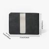 Venta Caliente Transfronteriza Patrón Caballo Loco Textura de Cuero Genuino Cartera Multifuncional Lista para Usar Porta Tarjetas Pinza para Billetes Porta Tarjetas con Hebilla Magnética Porta Tarjetas