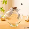 Botella de Vidrio Frasco Estrella Grulla de Papel Botella de los Deseos Decoración del Hogar Caja de Regalo Creativa para Novio Forma Redonda Simple